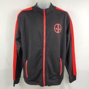 Marvel Deadpool Track Jacket Full Zip Mens Medium